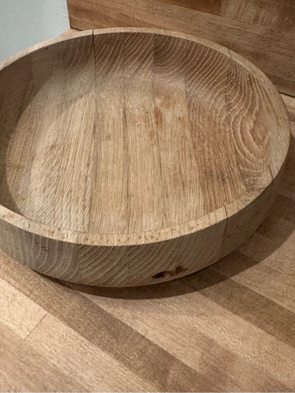 Crate & Barrel Aaron Probyn Rustic Wooden Bowl - Picture 4 of 6